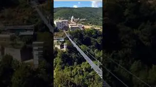 Ponte tibetano più alto d'Europa in Umbria