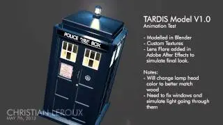 Doctor Who - TARDIS Model V1.0 Animation Test