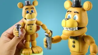 FNAF World》Making Adventure Freddy 🐻✔️ Polymer Clay Tutorial ✔️ Porcelana Fria