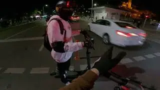 Segway GT2 riding in the night