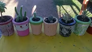 cómo hacer macetas de cemento   Paso a Paso #diy