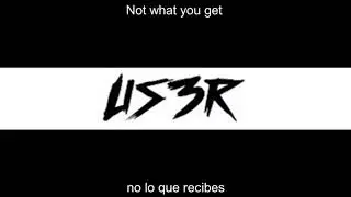 US3R ft. Turbo Goth - Real [ Lyrics - Sub. Español ]