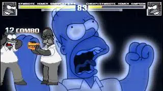 MUGEN Fight | Symbiote Homer Simpson (Me) VS Cheap Symbiote Homer Simpson