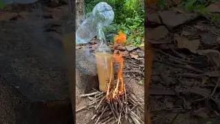 Survival Skills: Steam Distiller for Dirty Water in Extreme Conditions #survival #camping #shorts