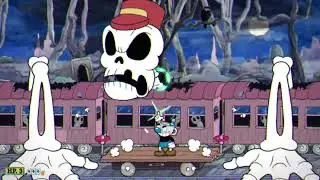 Cuphead The Delicious Last Course - Railroad Wrath - Phantom Express Boss Fight