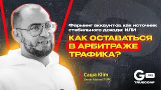 Фарминг аккаунтов как источник стабильного дохода — Саша Klim | GPRO TRUECONF 2