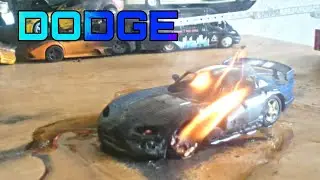 DODGE Viper полное уничтожение // машинки в масштабе 🔥🔥 гори ясно