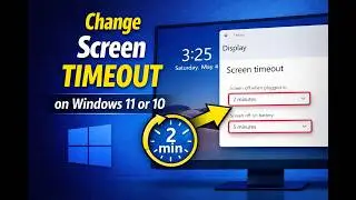 How to Change Screen Timeout in Window 11 or 10 | GearUpWindows Tutorial
