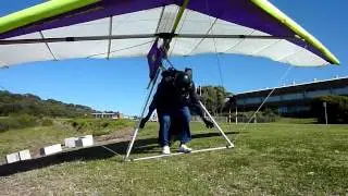 Hang Gliding - Doug Demonstrates the Top Landing - Flying The Gully