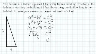 The Pythagorean Theorem   Word Problems