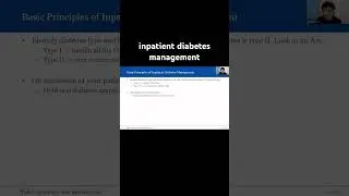 Inpatient diabetes management
