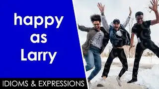 Learn English slang | happy as Larry | Idioms & expressions