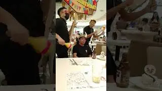 vikings, SM Davao city, during birthday party of jay Bello, the crew sing a happy birthday,