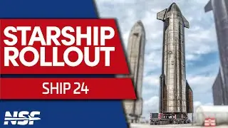 Starship 24 Rolls Out at SpaceX's Starbase