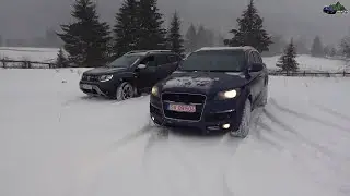 Dacia Duster vs Audi Q7 in Snow Off Road 2024