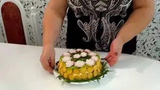 САЛАТ ФИАЛКИ | ГОТОВИМ НА 1 СЕНТЯБРЯ
