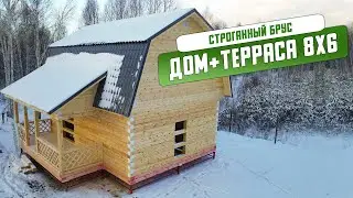 Обзор просторного дом из бруса 96м2