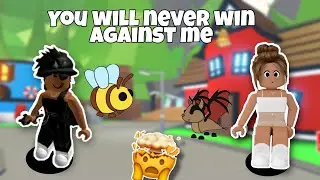 SPOILED GIRL makes fun of the other team, instantly regret it- Roblox Adopt me