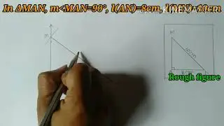Std-7 th, To construct a right angled triangle given the hypotenuse and one side