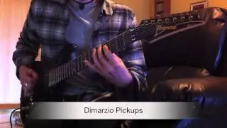 Ibanez S7420 - Stock Pickups vs Dimarzio Pickups