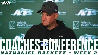 Jets OC Nathaniel Hackett talks Aaron Rodgers, Allen Lazard, and offensive fixes | SNY