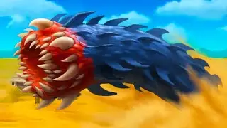 Червь смерти Черный Монстр #1 Death Worm с Кидом на крутилкины