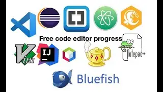 Free code editor progress