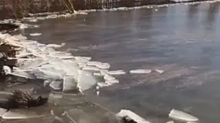 Amazing Ice Tsunami Jan 2015