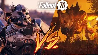 Fallout 76: Scorchbeast Queen solo kill with Heavy Gunner PA build