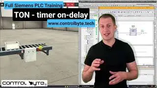 TON - Timer on-delay | Siemens PLC Training | PLC Programming Course