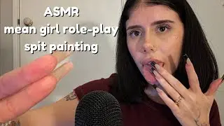 ASMR mean girl spit painting your face (salon roleplay)