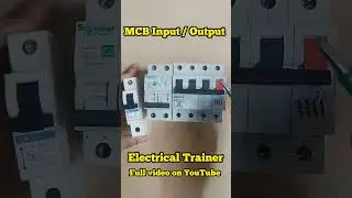 MCB Input Output connection #electricaltrainer #electrical #youtubeshorts