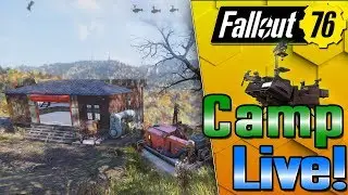Cliff Side Cabin Build PT 2- #Fallout76 - LIVE