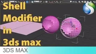Shell Modifier in Autodesk 3Ds Max | 3Ds Max beginners tutorial | 3Ds Max Basics