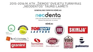 Kauno teniso klubo Žiemos dvejetų turnyras „Neodentos“ taurei laimėti