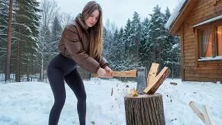 22-Year-Old Girl’s Routine Living Alone in the Village