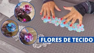 COMO FAZER FLORES DE TECIDO - Artes da Lelé