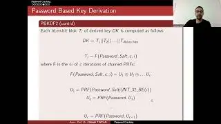Password Based Key Derivation Function (PBKDF2)