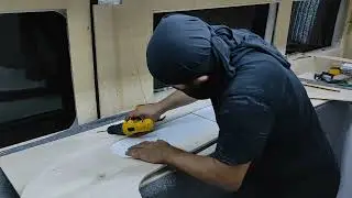 Şoför kabin üstü dolap kontrasının ve sürgülü dolap kapağının hazırlanması / DETAYLI KARAVAN YAPIMI