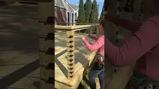 How to install cable railing without drilling through guard posts