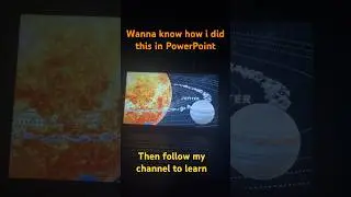 3D solar system in PowerPoint #PowerPoint #powerpointtutorial #ppt
