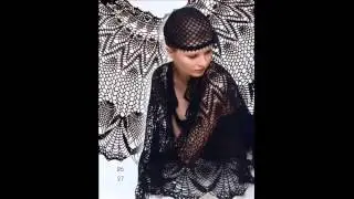 вязание крючком шали видео