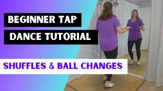 LEARN TO TAP DANCE 🩵 Shuffles & Ball Changes 🩵 "Haven't Met You Yet" 🩵 BEGINNER TAP DANCE TUTORIAL
