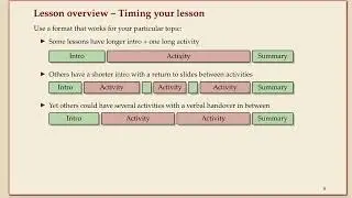 COMP335 (2022-23) - Unit 4 - Lesson plans