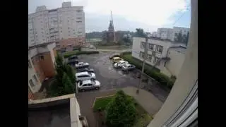 Підняття куполу в церкві по вулиці Івана Сірка
