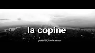 How to pronounce la copine in French