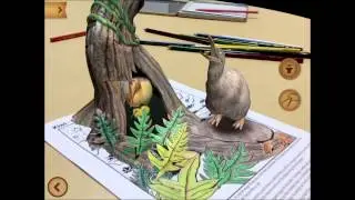 Quiver - Content  Preview - Kiwi page (Amazing Animals of New Zealand Pack)