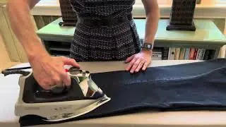 Ironing ASMR creasing jeans by request