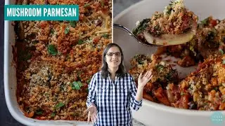 This MUSHROOM PARMESAN with Orzo, Cooks in One Pan! (Yep, Even the Pasta!)