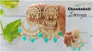 Ajio chandabali Pearl drop Earrings under 230rs ! Ethnic Jewellery haul ! Earrings review #telugu